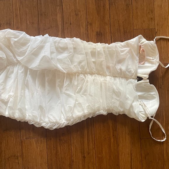 Oh Polly ADMIRED Underbust Cut Out Ruched Mini Dress BRAND NEW - Picture 3 of 4